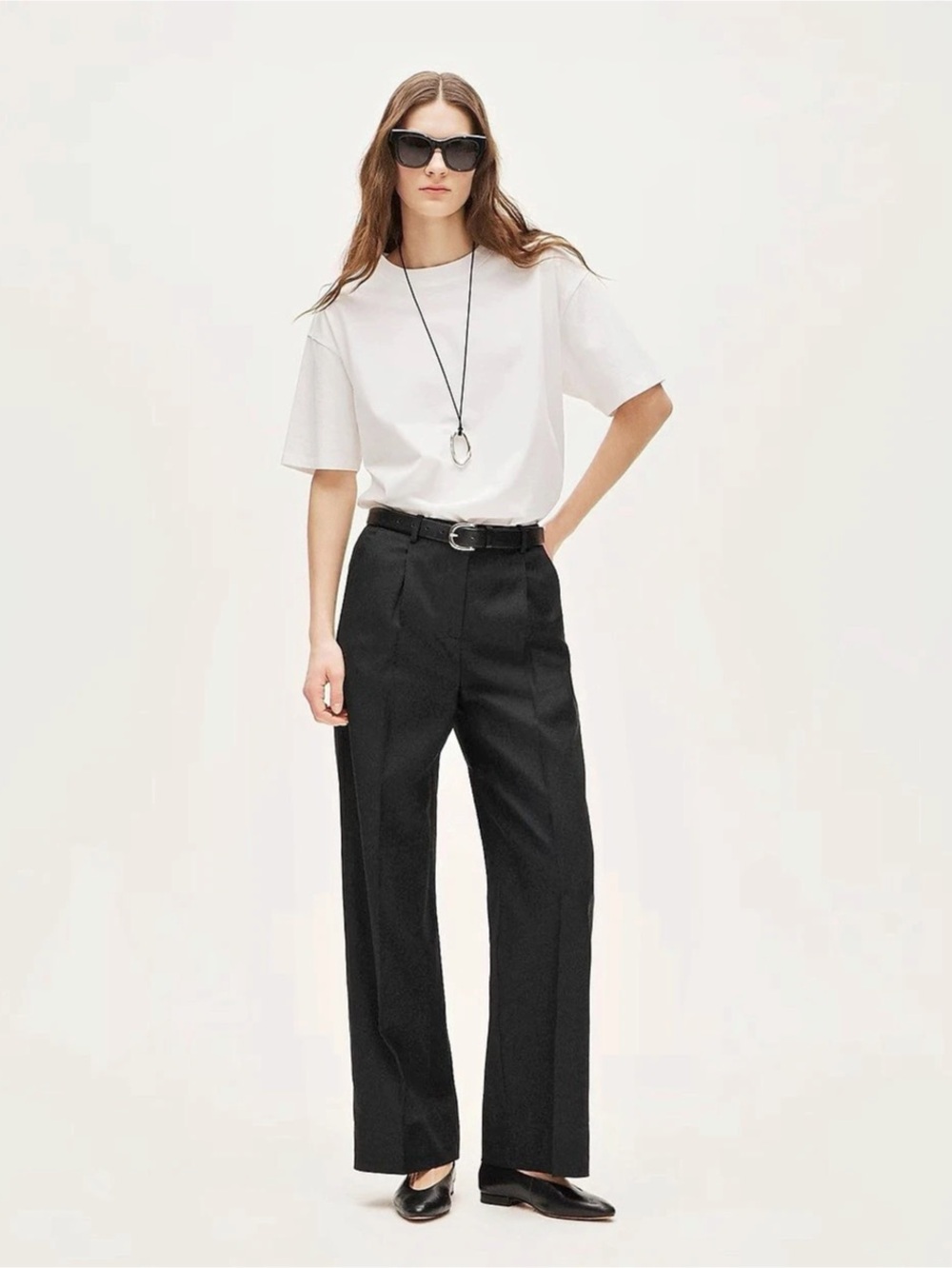 J.Crew Essential Wide Leg Pant Wide Leg Linen Blend Pants Black Size Medium NWT
